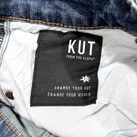 Kut from the Kloth Plus Size 18W Shorts Gidget Fray High Waist Medium Wash - Picture 11 of 15